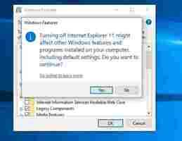 How to remove Internet Explorer from your PC